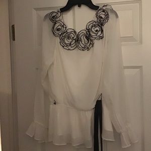 Adrianna Papell size PXL shirt black & white